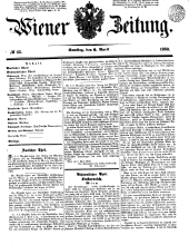 Wiener Zeitung 18500406 Seite: 1