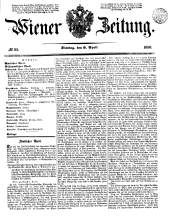 Wiener Zeitung 18500409 Seite: 1