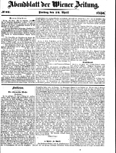 Wiener Zeitung 18500412 Seite: 15