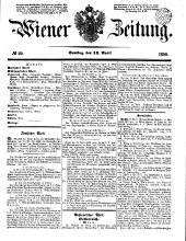 Wiener Zeitung 18500413 Seite: 1