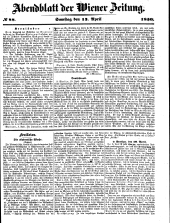 Wiener Zeitung 18500413 Seite: 15