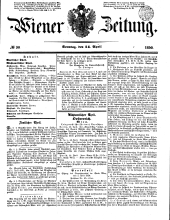 Wiener Zeitung 18500414 Seite: 1