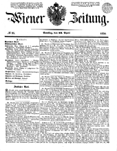 Wiener Zeitung 18500420 Seite: 1