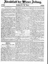 Wiener Zeitung 18500423 Seite: 21