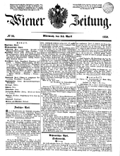 Wiener Zeitung 18500424 Seite: 1