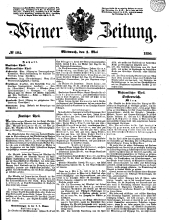 Wiener Zeitung 18500501 Seite: 1