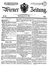 Wiener Zeitung 18500502 Seite: 1