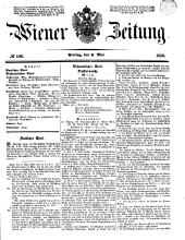 Wiener Zeitung 18500503 Seite: 1