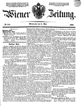 Wiener Zeitung 18500508 Seite: 1