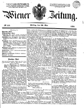 Wiener Zeitung 18500510 Seite: 1