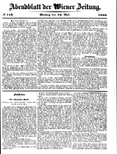 Wiener Zeitung 18500513 Seite: 1