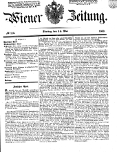 Wiener Zeitung 18500514 Seite: 1