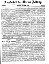 Wiener Zeitung 18500514 Seite: 21