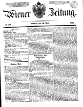 Wiener Zeitung 18500519 Seite: 1