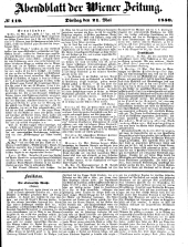 Wiener Zeitung 18500521 Seite: 15