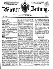 Wiener Zeitung 18500523 Seite: 1