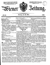 Wiener Zeitung 18500526 Seite: 1