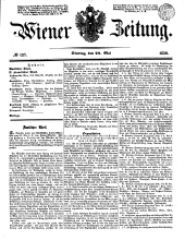 Wiener Zeitung 18500528 Seite: 1