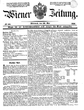 Wiener Zeitung 18500529 Seite: 1