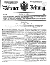 Wiener Zeitung 18500601 Seite: 1