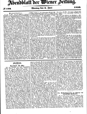 Wiener Zeitung 18500603 Seite: 1