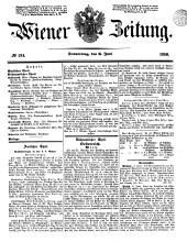 Wiener Zeitung 18500606 Seite: 1