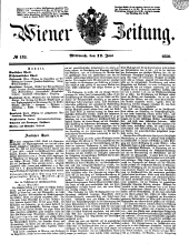 Wiener Zeitung 18500612 Seite: 1