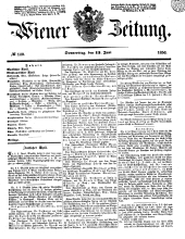 Wiener Zeitung 18500613 Seite: 1