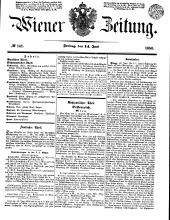 Wiener Zeitung 18500614 Seite: 1