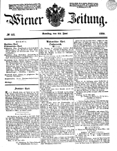 Wiener Zeitung 18500615 Seite: 1