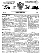 Wiener Zeitung 18500616 Seite: 1