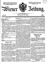 Wiener Zeitung 18500618 Seite: 1