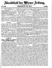 Wiener Zeitung 18500619 Seite: 13