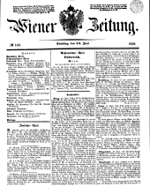 Wiener Zeitung 18500622 Seite: 1