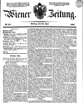 Wiener Zeitung 18500625 Seite: 1