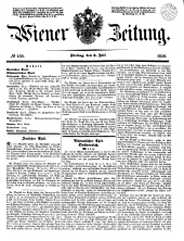 Wiener Zeitung 18500705 Seite: 1