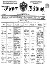 Wiener Zeitung 18500711 Seite: 1