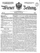 Wiener Zeitung 18500723 Seite: 1