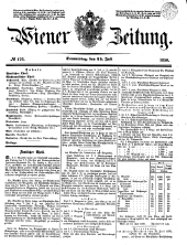 Wiener Zeitung 18500725 Seite: 1