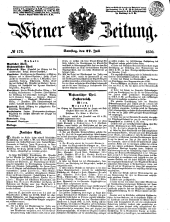 Wiener Zeitung 18500727 Seite: 1