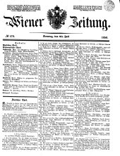 Wiener Zeitung 18500728 Seite: 1