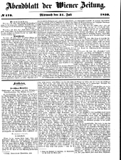 Wiener Zeitung 18500731 Seite: 13