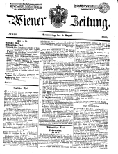 Wiener Zeitung 18500801 Seite: 1