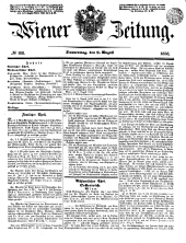 Wiener Zeitung 18500808 Seite: 1