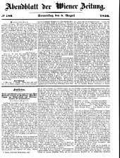 Wiener Zeitung 18500808 Seite: 15