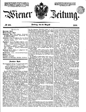 Wiener Zeitung 18500809 Seite: 1