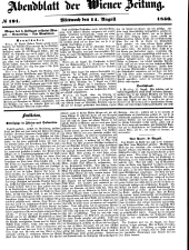 Wiener Zeitung 18500814 Seite: 17