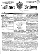 Wiener Zeitung 18500815 Seite: 1