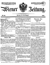 Wiener Zeitung 18500816 Seite: 1