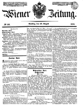 Wiener Zeitung 18500817 Seite: 1